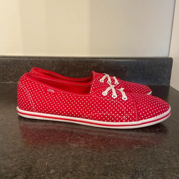 Vans Leah Polka Dot Skate Shoes - Size 10 - Picture 2 of 9